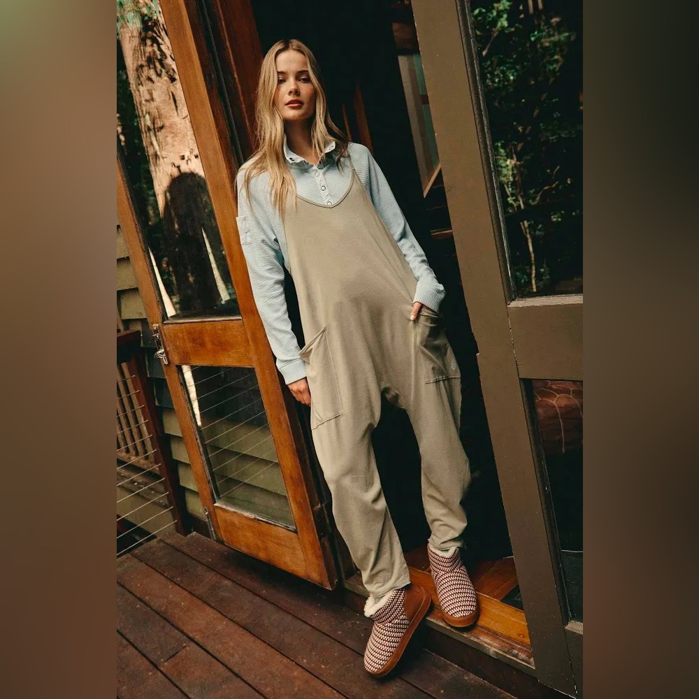 Free People Hot Shot Onesie in Sage Stone